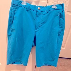 Men’s lululemon gold shorts size 32 really dun bright blue  color